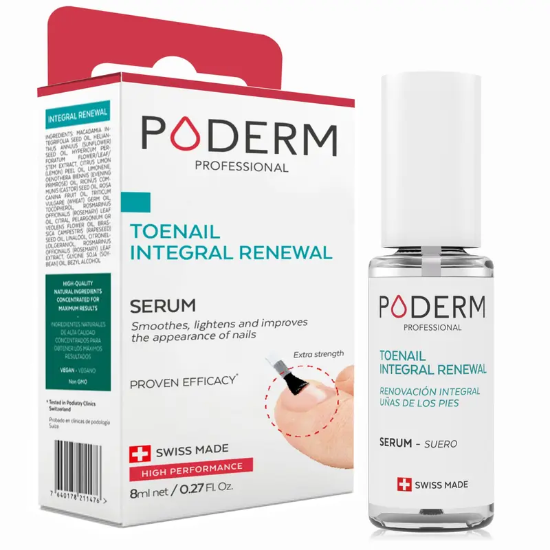 PODERM – Rénovation intégrale des ongles 2 en 1, naturel et végan – Fabriqué en Suisse