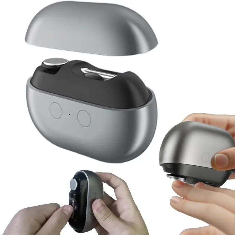 Pomelo Life AutoNail Pro – Coupe-ongles électriques pour seniors avec LED, 5-en-1, recharge USB