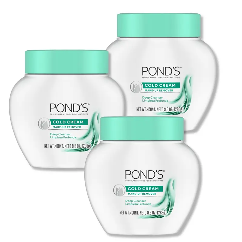 POND'S Nettoyant Crème Froide pour le visage – Démaquillant & Hydratant, 9,5 oz, Lot de 3