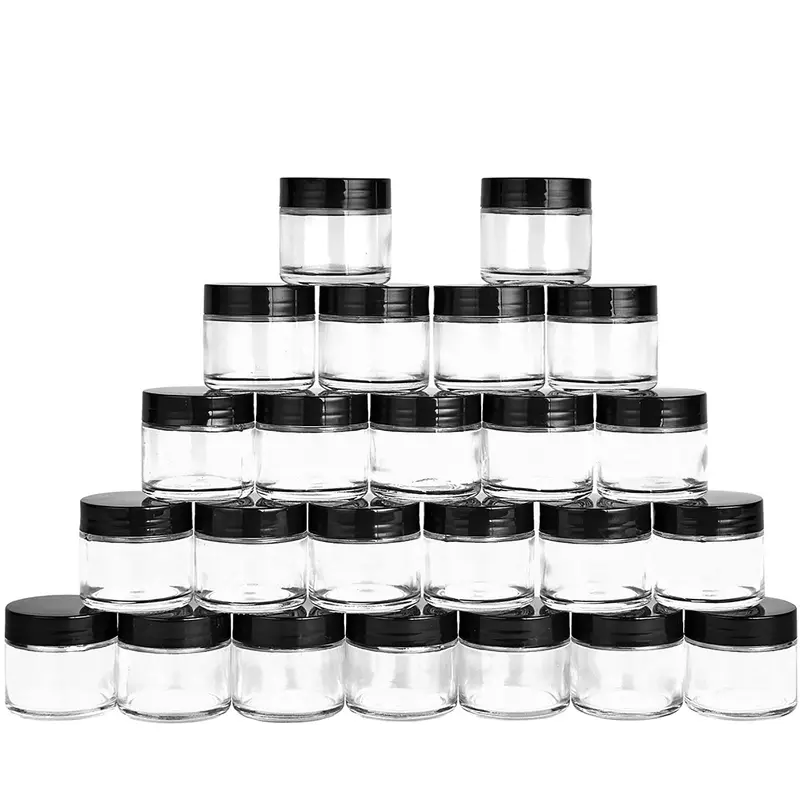 Pots en verre 2 oz avec couvercle – Lot de 24 Hoa Kinh