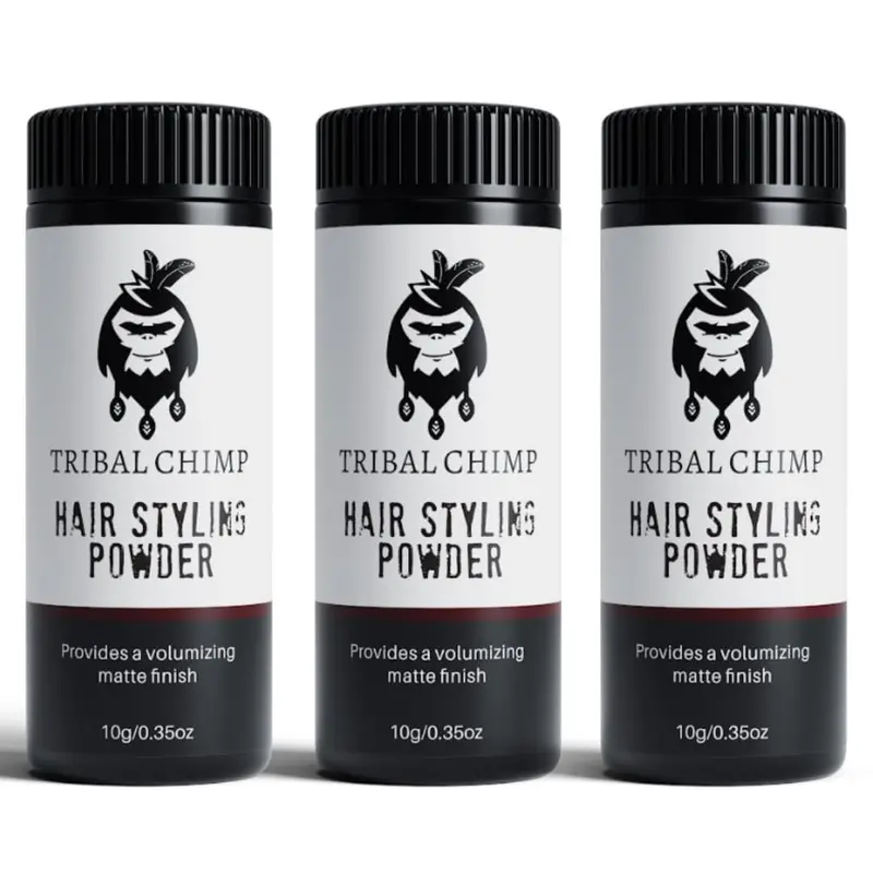 Poudre de styling Tribal Chimp – volume, texture et tenue invisible | set 3 pièces 10 g