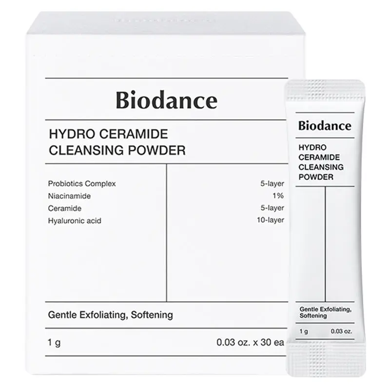 Poudre Nettoyante Biodance Hydro Céramide aux Enzymes Exfoliantes Douces