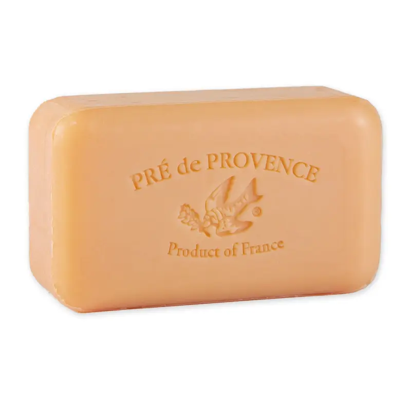 Pré de Provence Savon Artisanal Persimon – Beurre de Karité Biologique, Quadri-moulé, Mousse Riche et Hydratante, 150 g