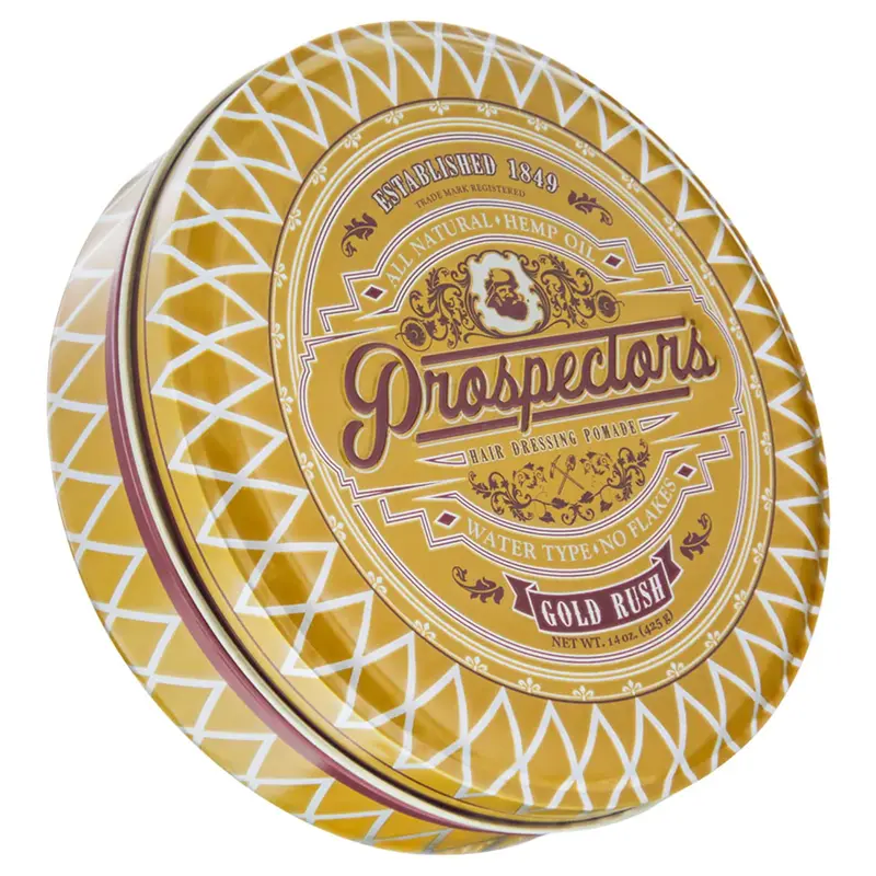 PROSPECTORS Gold Rush Pommade Coiffante — Pot 14 oz, Huile de Chanvre, Finition Naturelle