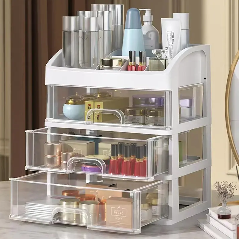 PTBSZCWY Organisateur Maquillage 3 Tiroirs – Rangement Blanc