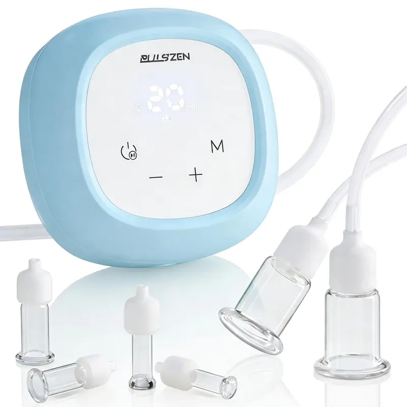 PulsZen - Ensemble ventouses visage électrique 3-en-1 | Cupping, Gua Sha et Massage