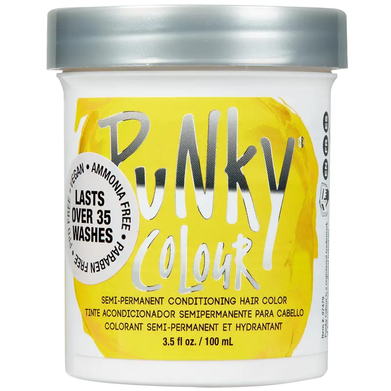 Punky Color Jaune Brillant Semi-Permanent – Vegan et Sans Cruauté, 103 ml