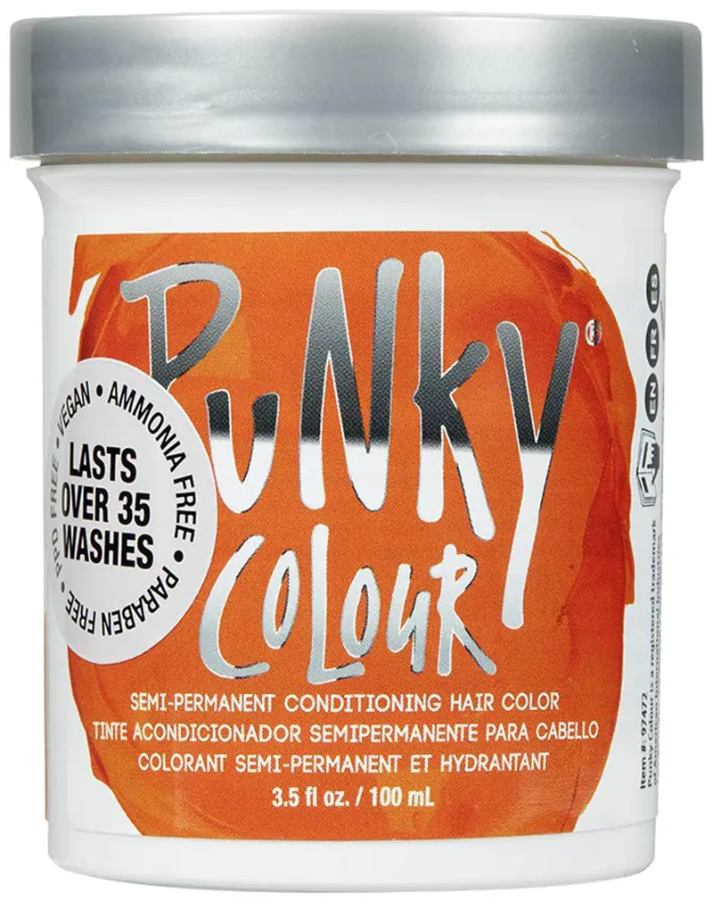Punky Flame Coloration Cheveux Semi-P Permanente — Vegan & Cruelty-Free, Tenue jusqu'à 35 Lavages, 3,5 fl oz