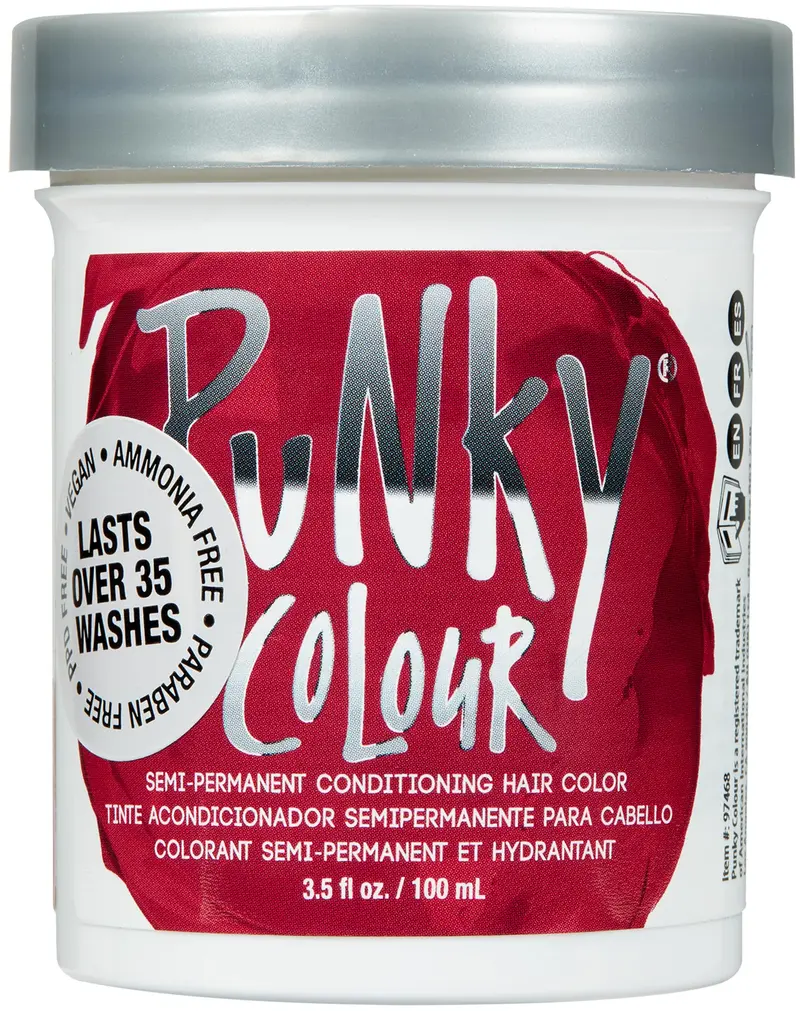 Punky Poppy Red – Teinture semi-permanente végan et sans cruauté, 103 ml