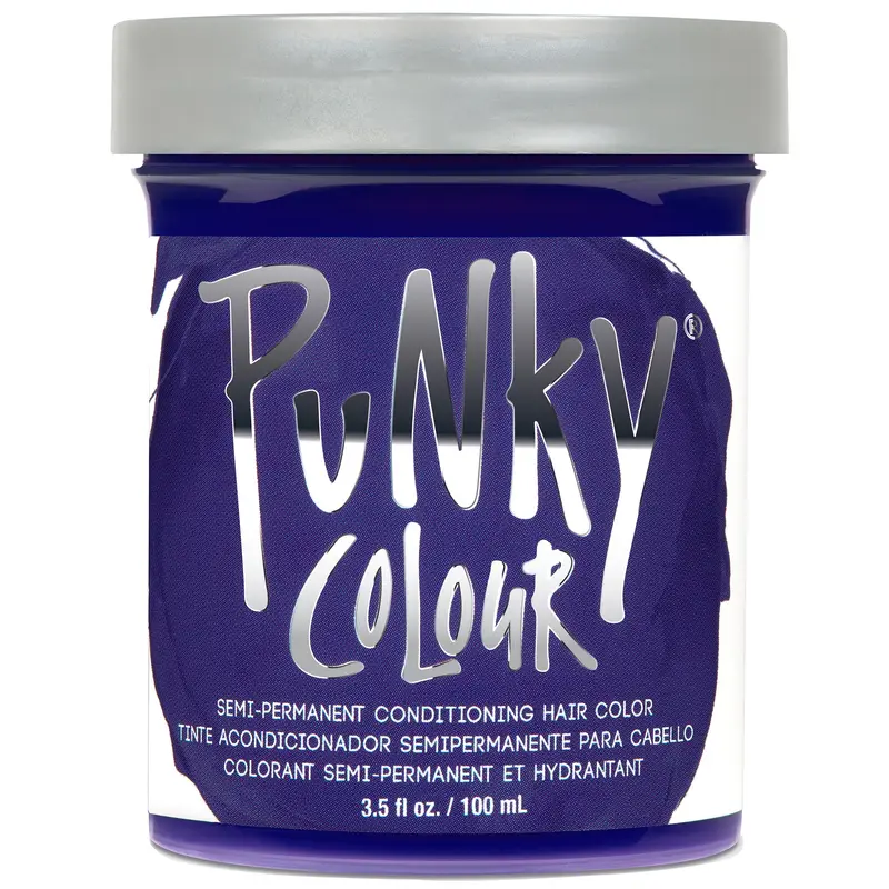 Punky Violet Coloration Semi-Permanente pour Cheveux – Végan, Sans Cruauté, Soin Conditionnant, Jusqu’à 35 Lavages, 100 ml