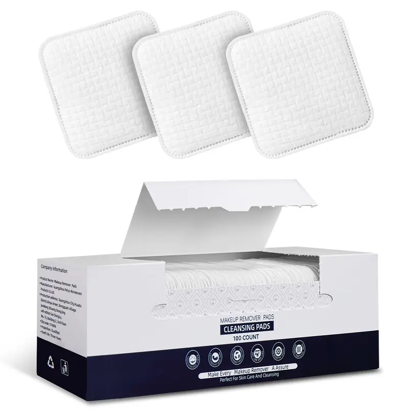 PUPUPE Disques coton premium – 100 pièces, triple-couche, sans peluches
