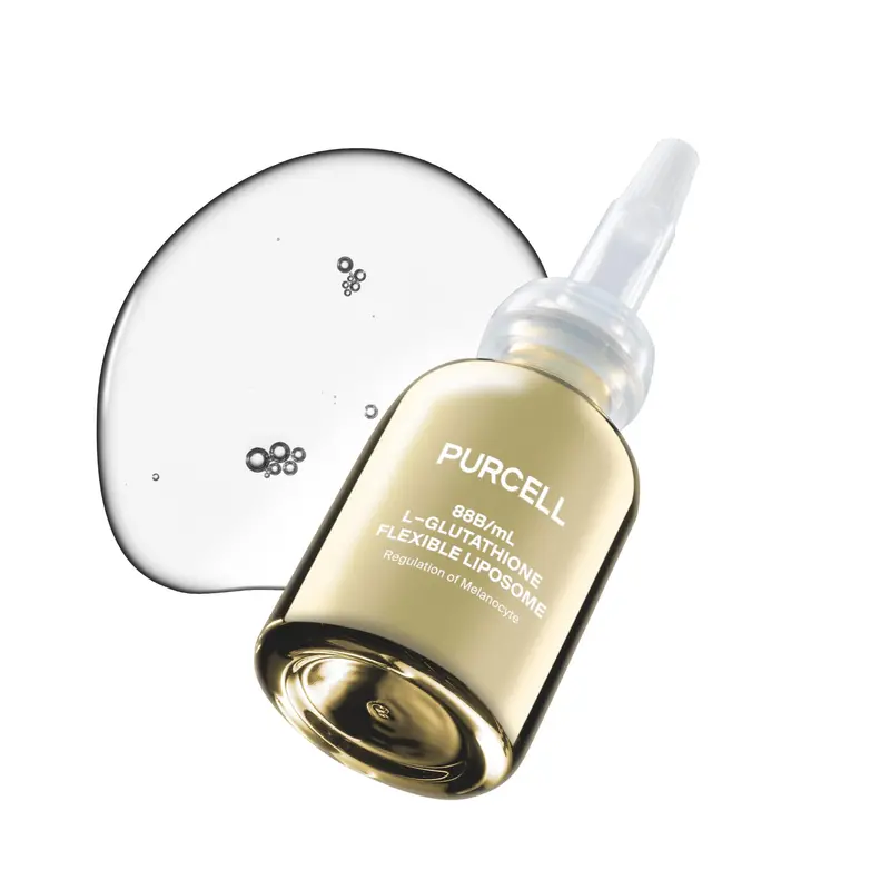 PurCELL 5% L-Glutathion Serum Liposome – Hydratant et Éclaircissant, Vitamine B3, Vitamine E et Acide tranexamique (30 ml)