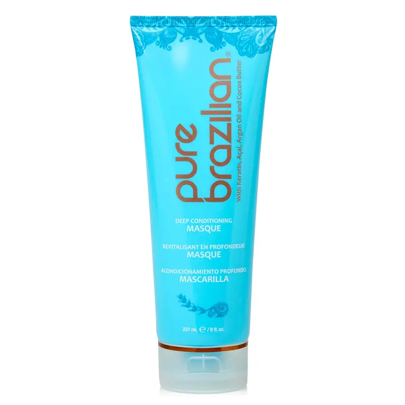 Pure Brazilian Masque Profond Soin Kératine Brésilienne, Acai & Arginine – 236 ml