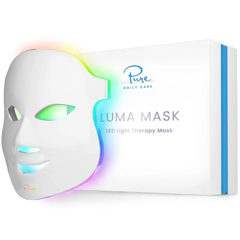 Pure Daily Care Luma Mask – Appareil DEL pour le visage, 7 couleurs et 5 niveaux d’intensité