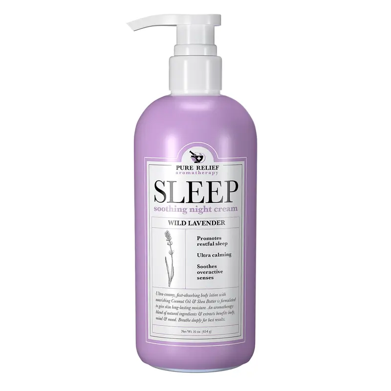 Pure Relief Lotion Nuit Lavande — Hydratation apaisante au karité et coco (473 ml)