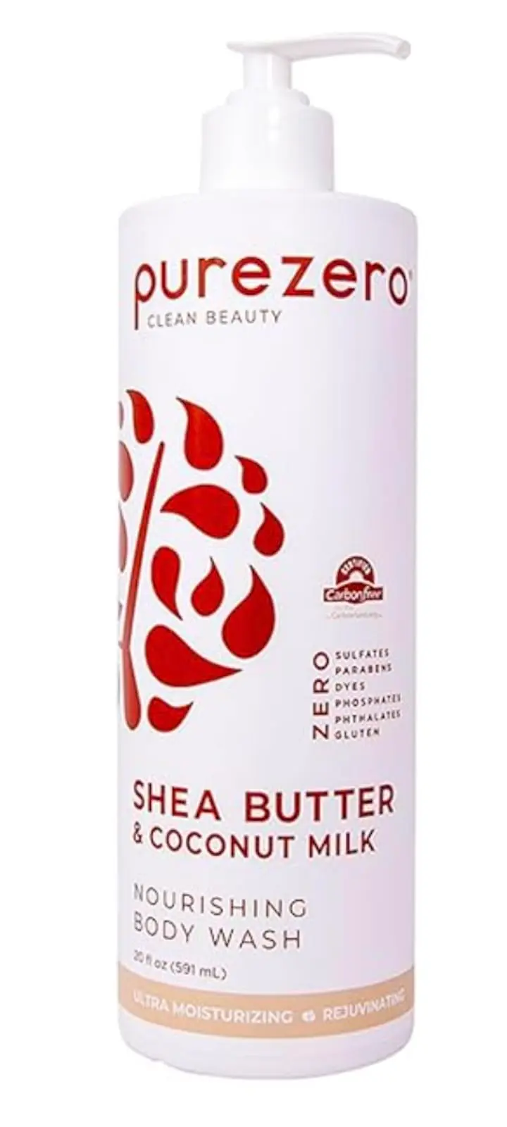 Purezero Gel Douche Beurre de Karité & Lait de Coco – Hydratation Durable, Sans Sulfates ni Parabènes