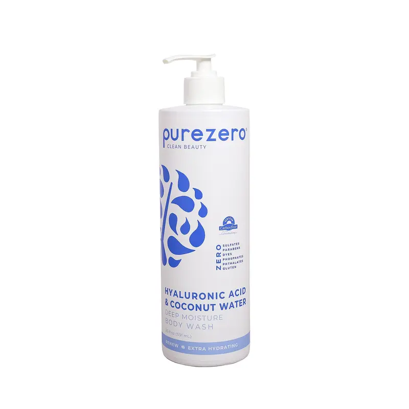 Purezero Gel Douche Hyaluronique – Hydratation Profonde, Sans Sulfates et Parabènes