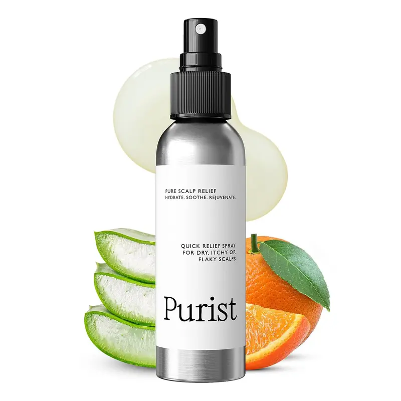 Purist Brume Anti-Pelliculaire – Soin Sans Rinçage Hydratant et Léger pour Cuir Chevelu Sec et Démangé