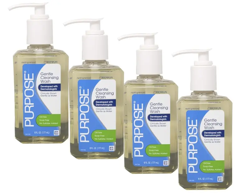 Purpose Gentle Cleansing Wash – Nettoyant Doux Sans Savon, Pack 4 x 6 oz