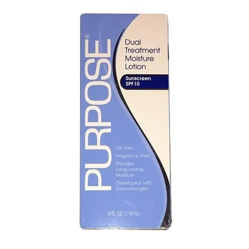 Purpose – Lotion hydratante double-action SPF10, 118 ml – Pack de 3