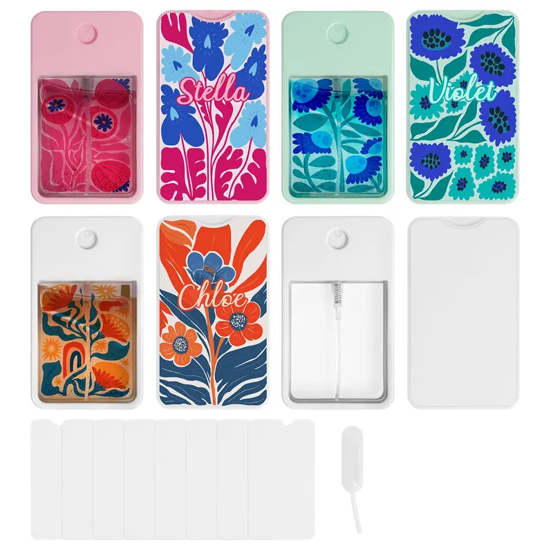 PYD Life — Lot de 6 Bouteilles Parfum Sublimation 30 ml (1 oz) – Couleurs Mixte et Vaporisateur Portable