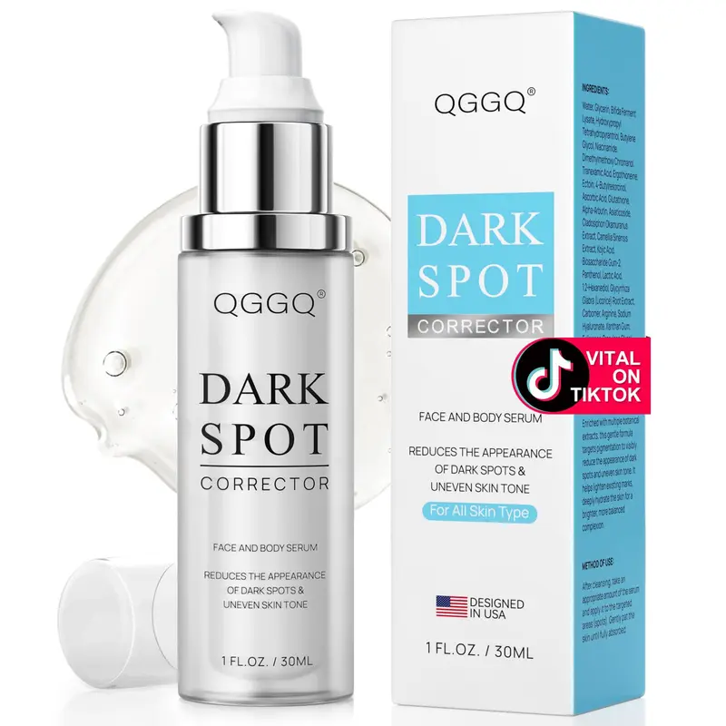 QGGQ Sérum Anti-Taches Visage et Corps – Niacinamide & Alpha-Arbutine | Mélasma, Taches Solaires