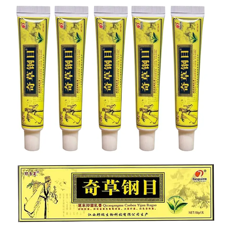 QICAOGANGMU – Vendeur officiel | Crème chinoise à base d’herbes – Pack de 5