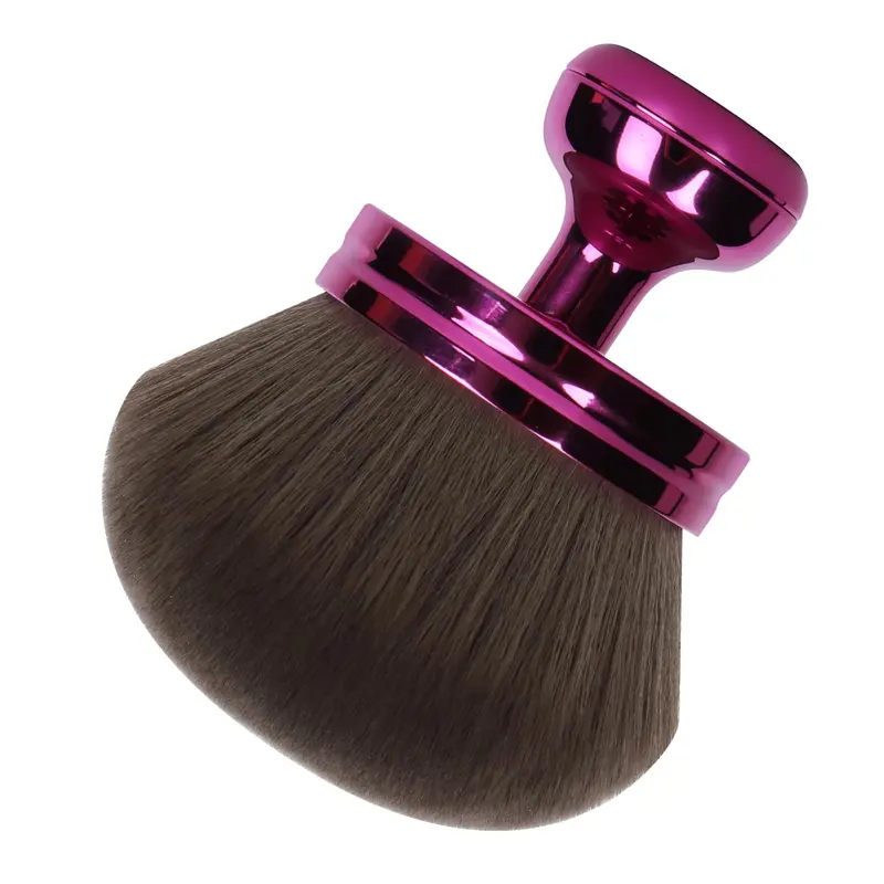 QJKLWV Brosse Kabuki Extra Large pour Corps et Visage – Bronzage et Maquillage Autobronzant, Sac Violet Vegan