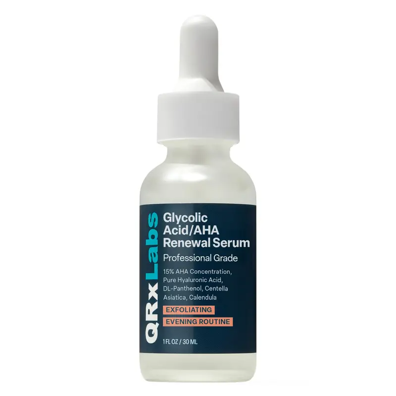 QRxLabs Sérum Glycolique 15% – Éclat, Lissage et Correction des Taches – Exfoliation Douce – 30 ml