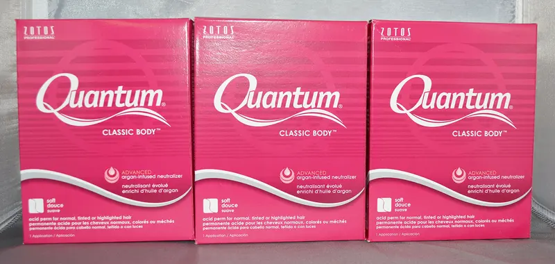Quantum Classic Body Acide Perm pour Cheveux Normaux, Teints ou Mèches – Lot de 3