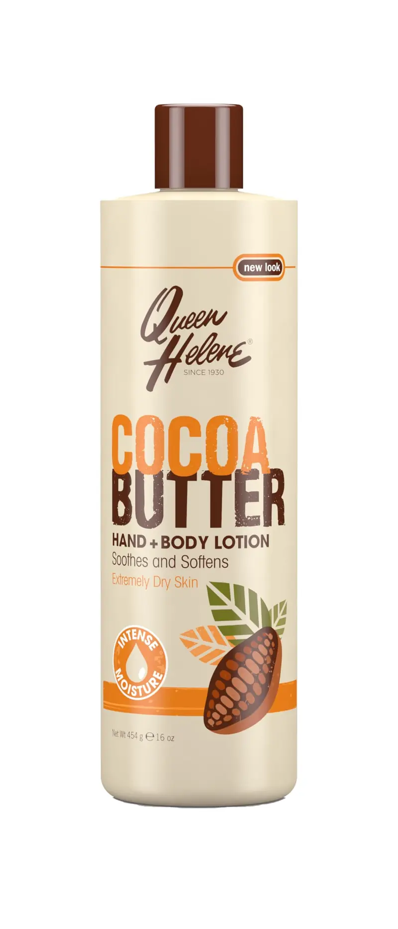 Queen Helene Beurre de cacao – Lotion hydratante mains et corps, 473 ml