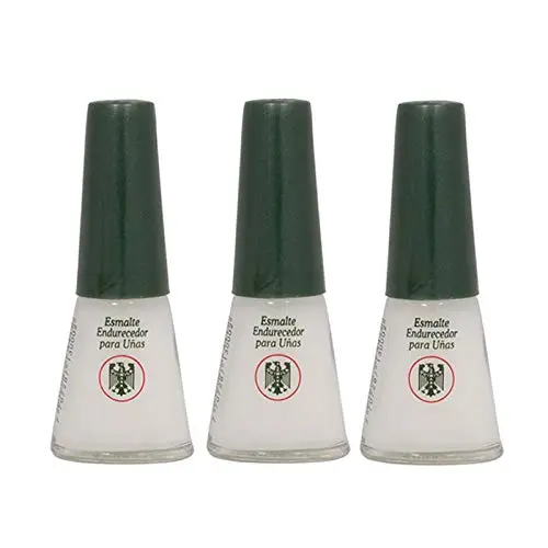 Química Alemana Renforçisseur d’ongles – Pack de 3, nouvelle formule nourrissante sans formaldéhyde ni méthanol