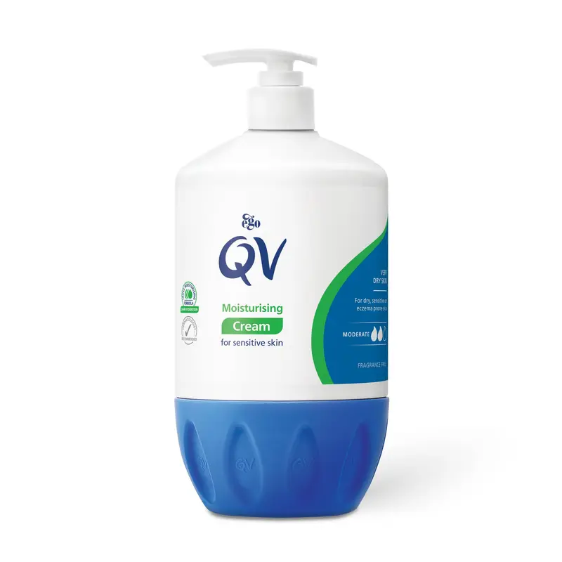 QV Crème 10% Glycérine – Hydratation riche (500 g) pour peaux sensibles, sans parfum