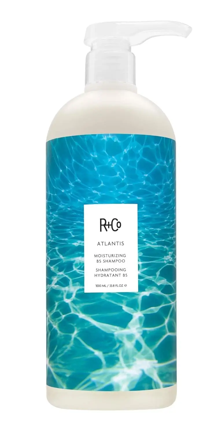 R+Co Atlantis Shampoing Hydratant B5 – 1000 ml | Soin capillaire hydratant