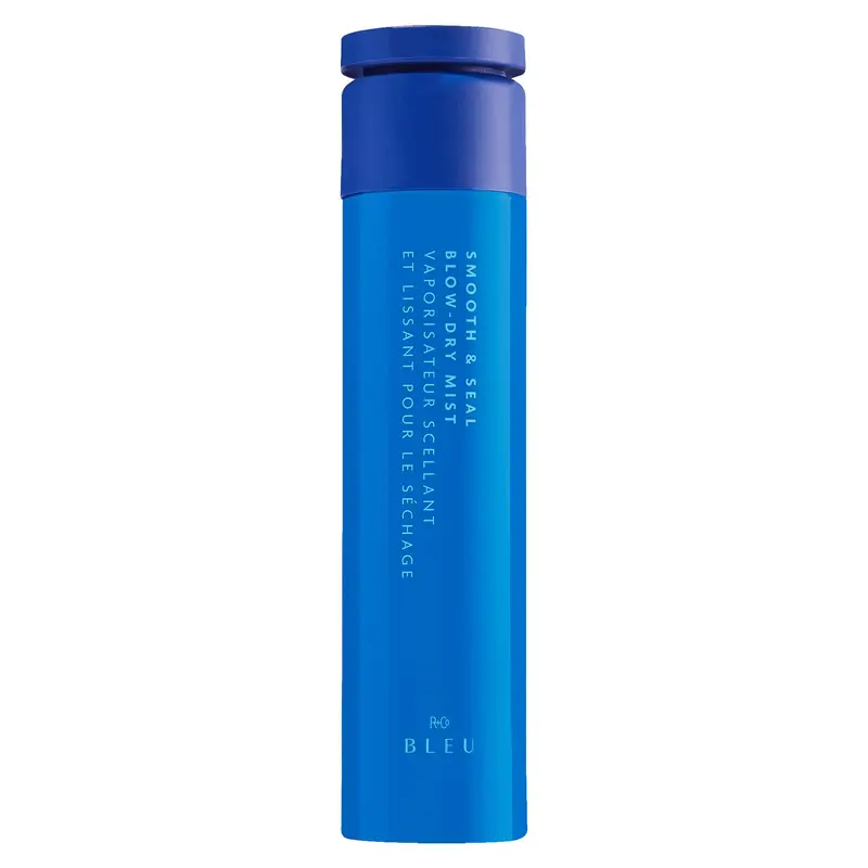 R+Co BLEU Smooth & Seal Brume de brushing – Fortifie, Répare et Protège jusqu’à 230 °C (450 °F), 210 ml