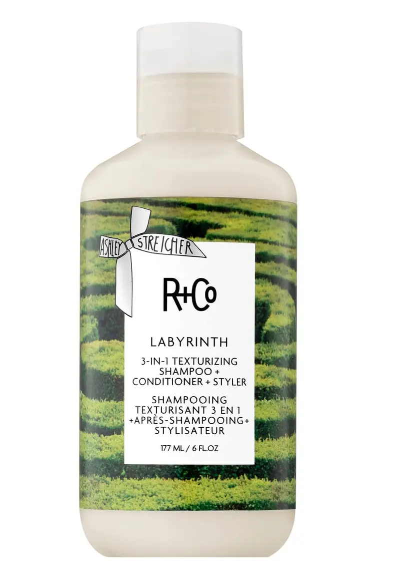 R+Co Labyrinth 3-en-1 Shampooing Texturisant | Texture perceptible, Volume léger et Hydratation | Végan et sans cruauté | 6 oz (177 ml)