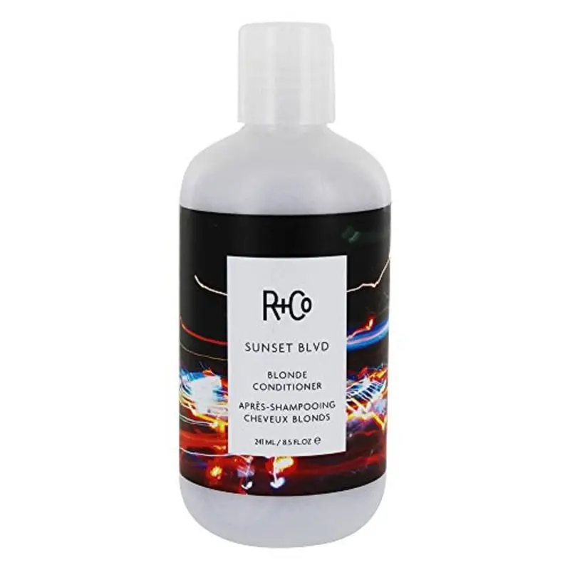 R+Co Sunset Blvd Conditioner Blond – Éclaircissant quotidien, lutte contre les reflets jaunes, hydratant | végane et sans cruauté | 250 ml