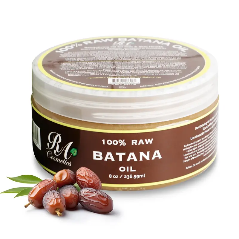 RA COSMETICS Huile de Batana 100% naturelle et non raffinée — Croissance, Réparation et Force | Soin hydratant pour cheveux endommagés (8 oz)