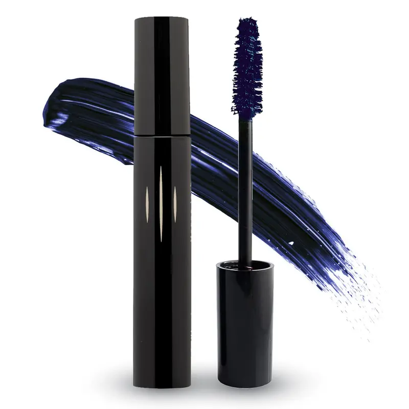 RADIANT PROFESSIONAL MASCARA ALLONGEMENT – Brosse en silicone, volume et courbe, yeux sensibles, sans cruauté, 0,43 oz Bleu Minuit 05