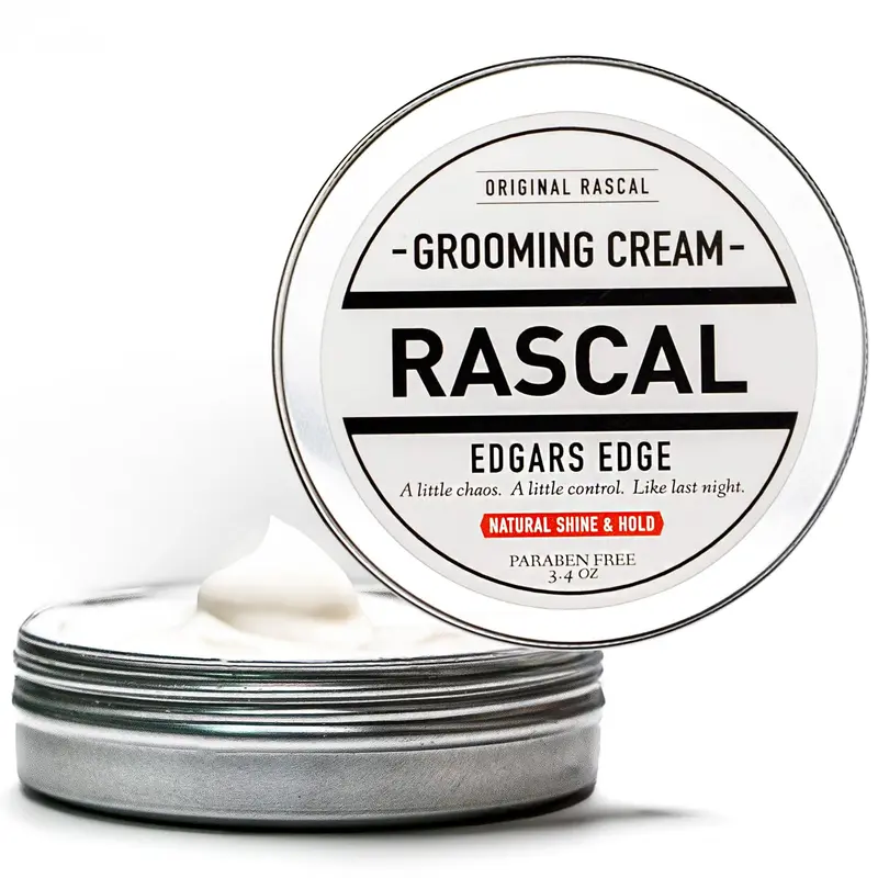 Rascal Original Edgar's Edge – crème coiffante pour hommes, tenue moyenne et brillance naturelle