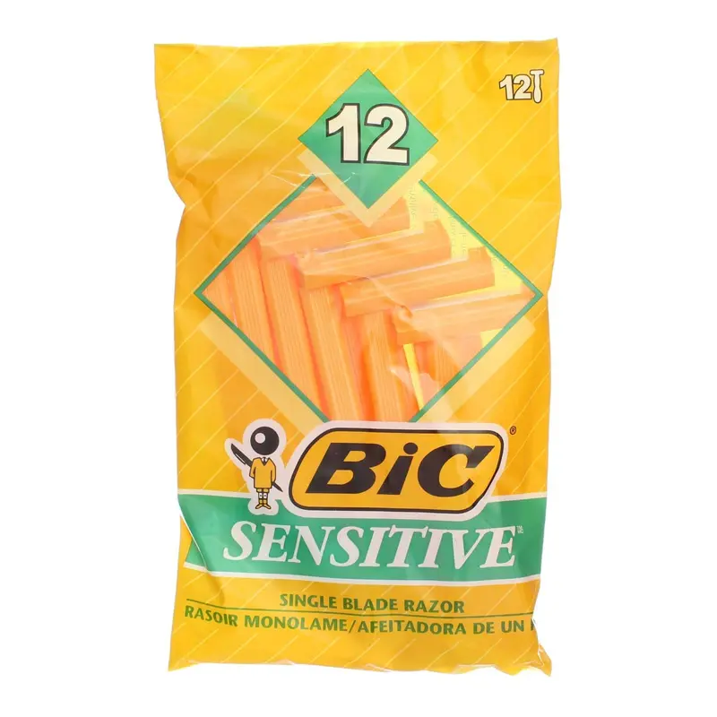 Rasoirs jetables sensibles BIC — 12 pièces par paquet, lot de 5
