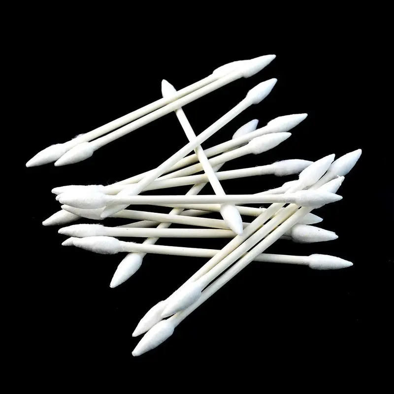 Rayhee – 800 Coton à Pointe Double, Manche en Papier Recyclé, 4 Paquets (200 pièces chacun)