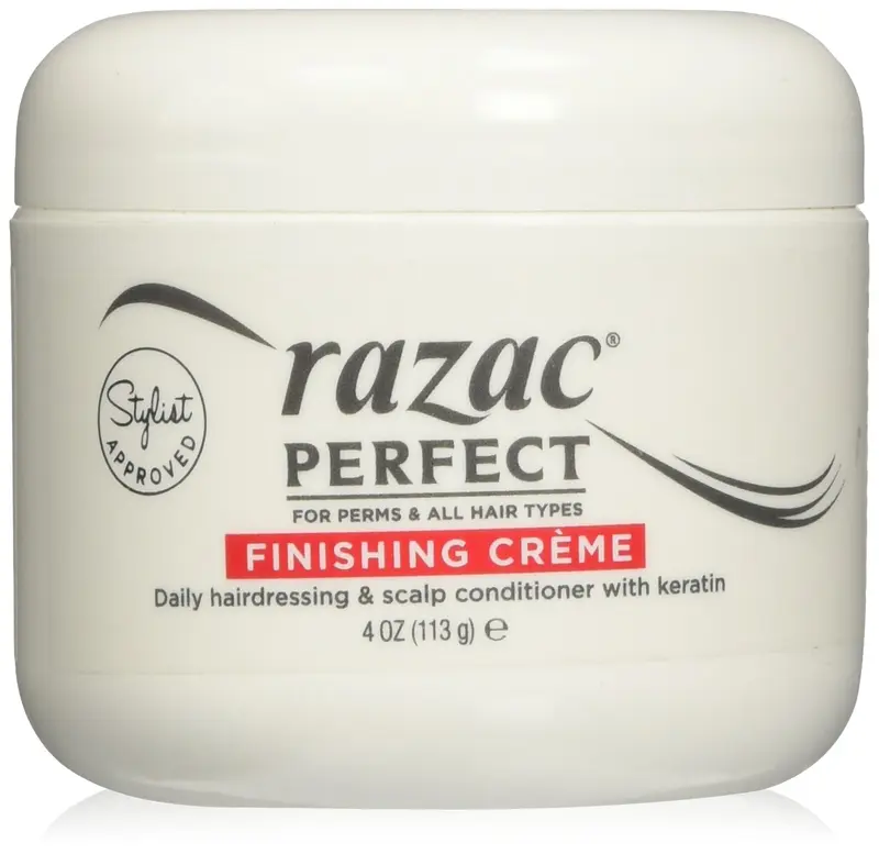 Razac Crème de Finition pour Permanentes – Soin quotidien cheveux et cuir chevelu, flacon de 113 g