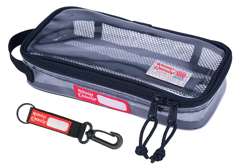 RE ROUGH ENOUGH Trousse de toilette transparente TSA approuvée – Petite pochette de voyage pour femmes et hommes