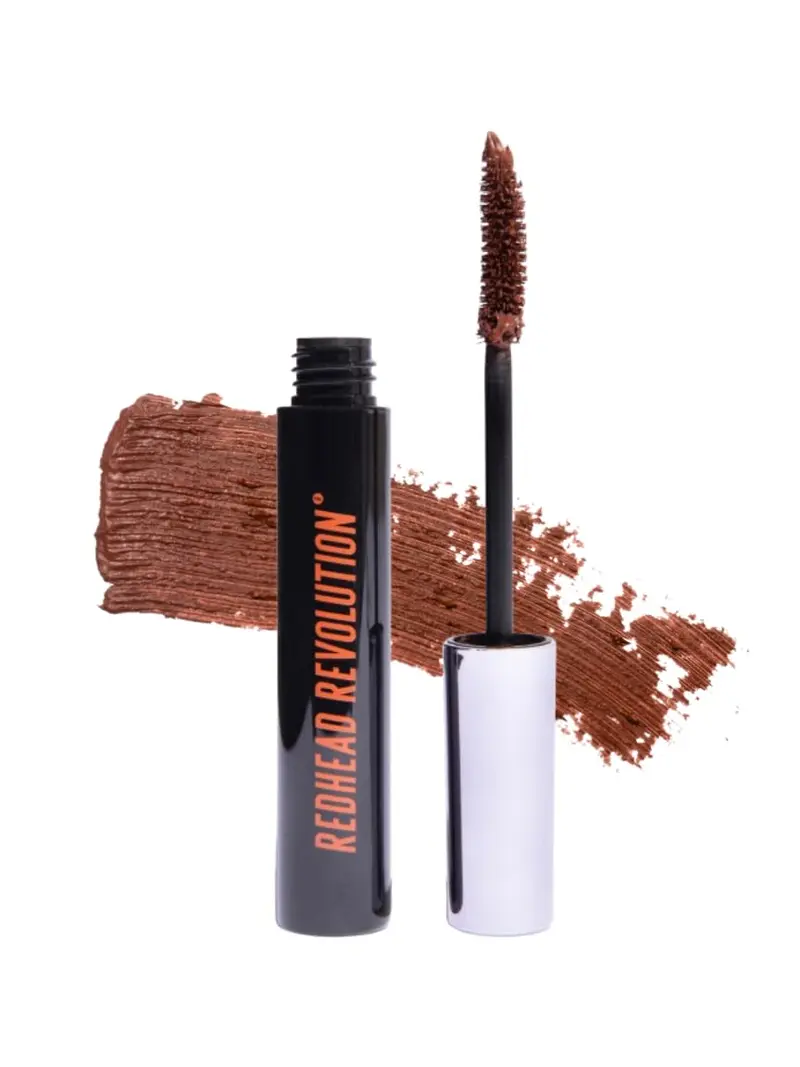 Redhead Revolution Gingerlash Mascara — Volume et Longueur Waterproof pour Rousses, Teinte Brun-Rouge