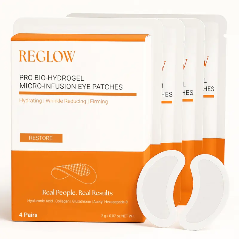 ReGlow Restore – Patchs Microneedle Yeux Hydratants avec Hyaluronique, Collagène et Peptides