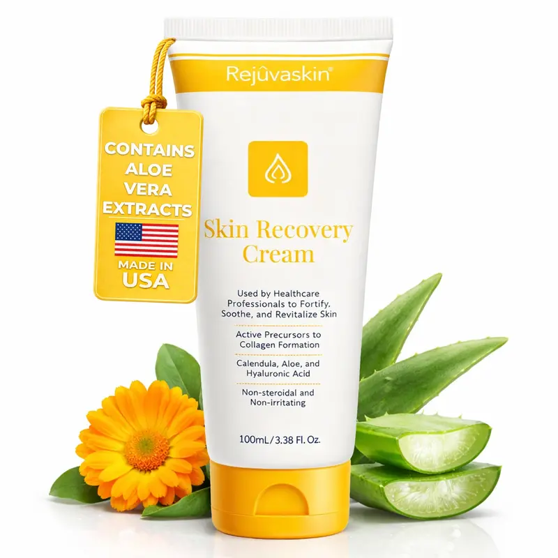 Rejuvaskin Crème de Récupération Peau – Aloe Vera, Hydratation Profonde, 100 ml