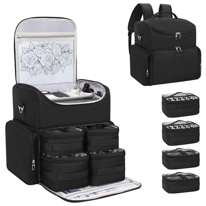 Relavel Sac à Dos Tatouage – 4 Poches Démontables, Étanche, Organisation Pro