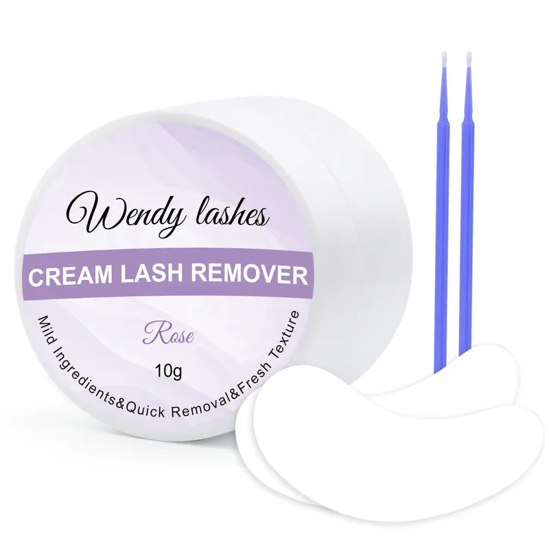 Remover Crème pour Cils Wendy Lashes – Dissolvant Doux pour Extensions Rose 10g