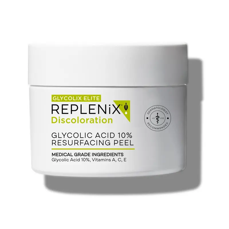 Replenix – Peeling resurfaçant à l’acide glycolique 10 % pour le visage (60 tampons)